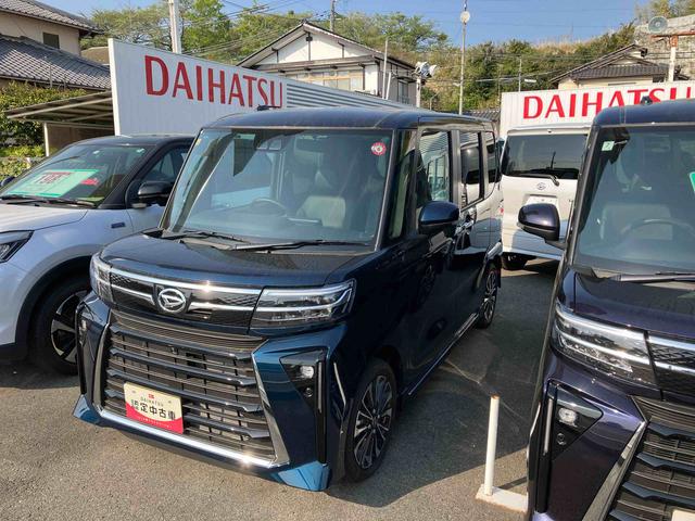 タントカスタムＲＳ２ＷＤ　ＣＶＴ　６６０ｃｃ　ターボ　衝突被害軽減ブレーキ　横滑り防止装置　ＡＢＳ　アイドリングストップ　プッシュボタンスタート　両側電動スライドドア　オートエアコン　ベンチシート　前席シートヒーター（福島県）の中古車