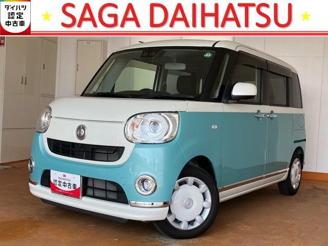 ムーヴキャンバスＧブラックインテリアリミテッド　ＳＡIII両側電動スライドドア・パノラマモニター・プッシュボタンスタート・ステアリングスイッチ・オートエアコン・オートハイビーム・キーフリー・ベンチシート・パワーウィンドウ（佐賀県）の中古車