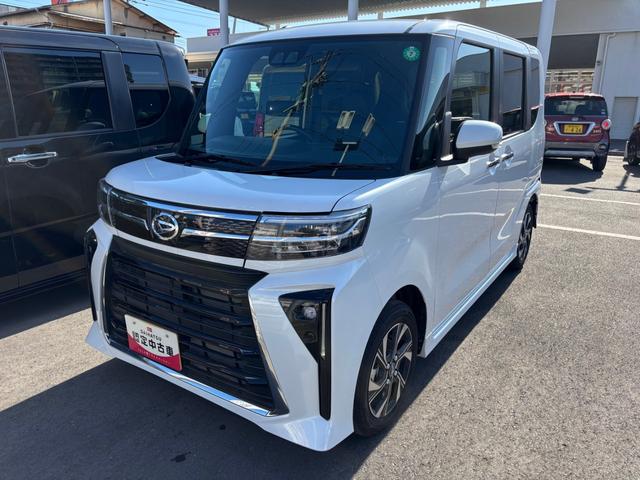 タントカスタムＸインパネシフト　衝突回避　レーンキープ　スマートキー＆プッシュスタート　両側スライドドア　ＡＢＳ　アルミホイール（鹿児島県）の中古車