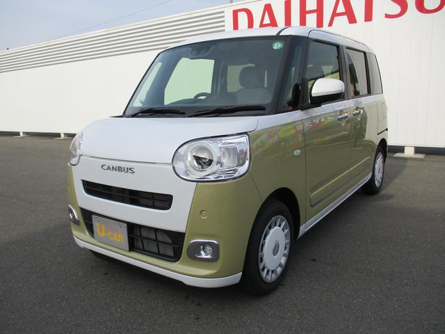 ムーヴキャンバスストライプスGR6年式・プッシュボタンスタート・両側パワースライドドア(福岡県)の中古車