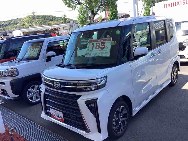 タントカスタムＸレーンキープ　スマートキー＆プッシュスタート　両側スライドドア　ＡＢＳ　アルミホイール　衝突回避（鹿児島県）の中古車