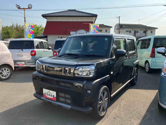 タフトＧターボ　ダーククロムベンチャー２ＷＤ　ＣＶＴ７衝突被害軽減ブレーキ　横滑り防止装置　ＡＢＳ　アイドリングストップ　プッシュボタンスタート　スカイフィールトップ