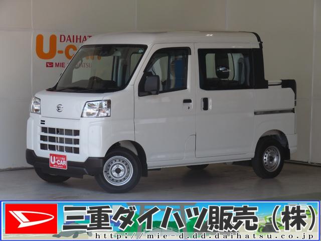 ハイゼットカーゴデッキバンＬ　　　４ＷＤ　ＣＶＴ　レベリング　１年間無料保証元工場代車　衝突被害軽減システム　コーナーセンサー　アイドリングストップ　オートライト　レーンアシスト　マニュアルエアコン　両側パワースライドドア　パワーウィンドウ　純正フロアマット（三重県）の中古車