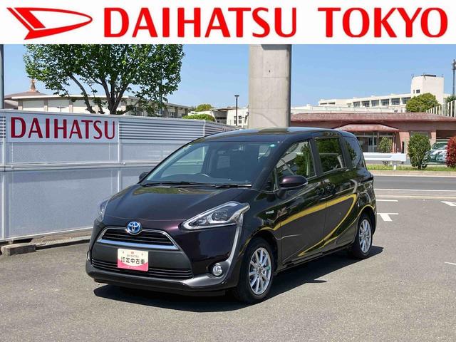 シエンタハイブリッドＧ　クエロ　ナビゲーション　ＥＴＣ車載器まごころ保証　１年間・走行距離無制限付き　ナビゲーション　ＥＴＣ車載器　バックカメラ　両側電動スライドドア　キーフリーシステム　オートライト　オートエアコン　パワーウインドウ（東京都）の中古車