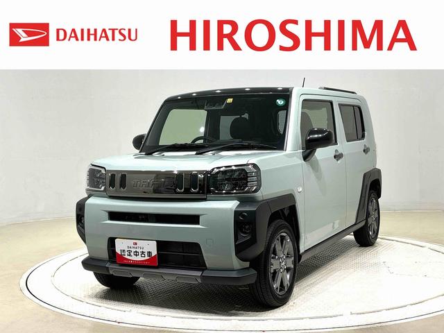 タフトＧターボ　ダーククロムベンチャー　バックカメラスカイフィールトップ　クロムパック　メッキパック　シルバーアンダーガーニッシュ　インテリアアクセント　ＬＥＤオートハイビーム＆フォグランプ　電動パーキングブレーキ　バックカメラ　アルミホイール（広島県）の中古車