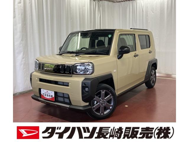 タフトＧ　ダーククロムベンチャー届出済未使用車　展示車　１オーナー車　衝突被害軽減装置　禁煙　電動格納式ドアミラー　盗難防止　アイドリングストップ　衝突安全ボディ　記録簿　キーフリー　スカイルーフ　ＬＥＤヘッドライト　シートヒーター（長崎県）の中古車