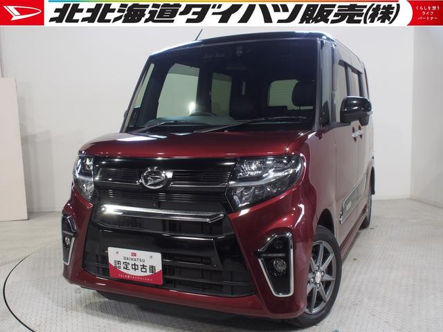 タントカスタムＲＳセレクション４ＷＤ　スマートアシスト　両側パワースライドドア　夏冬タイヤ　ＬＥＤヘッドライト　ダイハツ純正カーナビ　パノラマモニター　ナビ連動ドライブレコーダー　ＥＴＣ車載器　後席テーブル　アイドリングストップ（北海道）の中古車