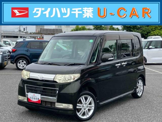 タントカスタムＲＳＡｓ−Ｉｓ車　ターボ車　４ＷＤ　ディスチャージドヘッドランプ　フォグランプ　トップシェードガラス　革巻きステアリング　イルミネーション付オーバーヘッドコンソール　セキュリティーアラーム（千葉県）の中古車