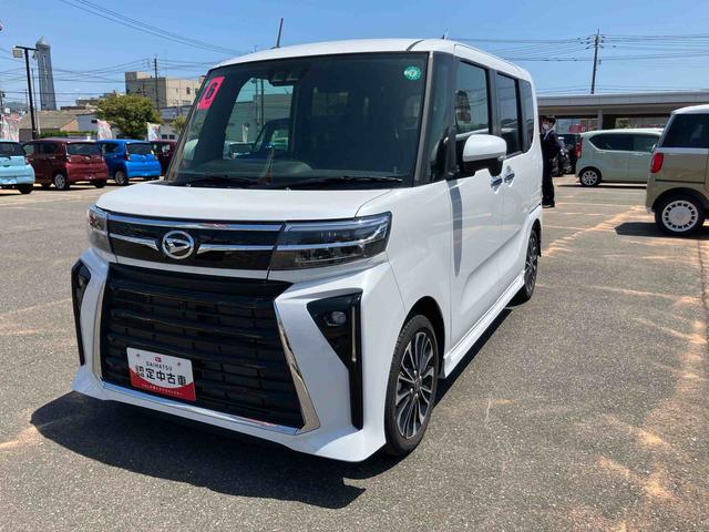 タントカスタムＲＳ衝突安全ブレーキ　レーンキープＡ　オートＬＥＤ　タ−ボ　キーレスエントリー　スマートキ　シートヒータ　Ｒカメラ　アルミホイール　１オーナー　記録簿（山口県）の中古車