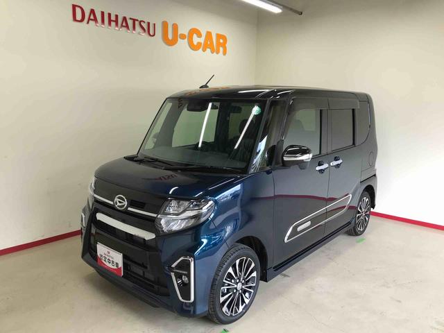 タントカスタムＲＳ４ＷＤ　スマートアシスト（ダイハツ予防安全機能）　クルーズコントロール　純正ナビ／ドライブレコーダー　パノラマモニター　ＥＴＣ　両側パワースライドドア　運転席・助手席シートヒーター（秋田県）の中古車