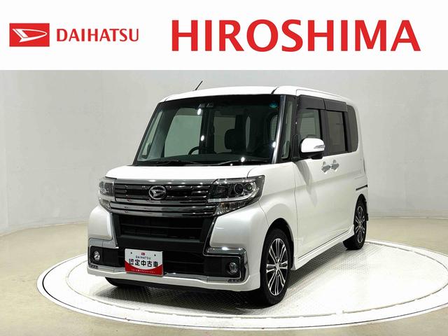 タントカスタムＲＳ　トップエディションＳＡIII　ナビ　ドラレコＬＥＤオートライト　　オート電動格納式ドアミラー　アルミホイール　格納式リヤサンシェード　運転席シートヒーター　オートエアコン　シートリフター　キーフリーシステム（広島県）の中古車