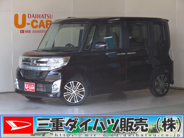 タントカスタムＲＳ　ＳＡ　　両側パワースライドドア　１年間無料保証アイストップ　セキュリティー　衝突軽減ブレーキサポート　ＡＵＴＯライト　電動格納ドアミラー　１オーナー　ターボ　ＥＴＣ　記録簿付き　アルミホイール　ベンチシート　キーフリー　ＡＢＳ　オートエアコン（三重県）の中古車