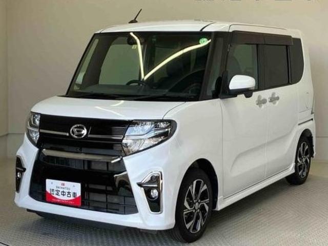 タントカスタムＸ４ＷＤ　　ワンオーナー　９インチナビ　ドライブレコーダー　パノラマモニター　ＬＥＤヘッドライト　クリアランスソナー　前席シートヒーター　両側パワースライドドア　禁煙車　　衝突回避支援システム搭載車（島根県）の中古車