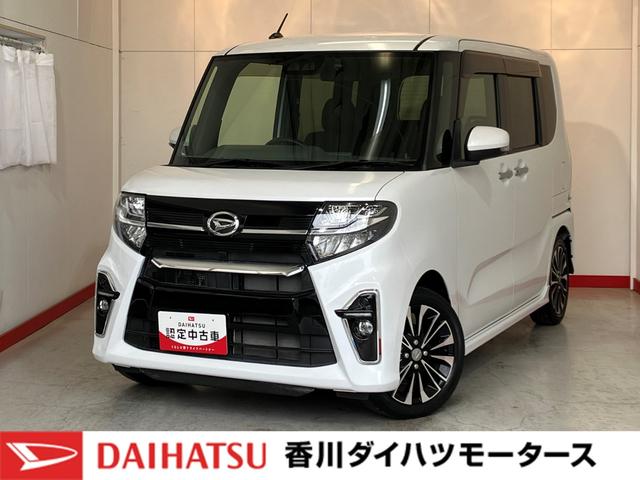 タントカスタムＲＳセレクションワンオーナー　ターボ　純正ナビ　純正ＥＴＣ　純正ドライブレコーダー　バックモニター　運転席・助手席シートヒーター　アダプティブクルーズコントロール　両側パワースライドドア　純正１５インチアルミホイール（香川県）の中古車
