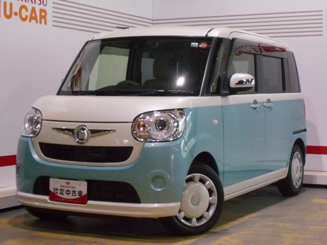 ムーヴキャンバスＧ　ＳＡ２　純正ナビ　ドライブレコーダー装着２０１７年モデル　ダイハツ純正８インチメモリーナビ　ドライブレコーダー　パノラマモニター　ＴＶコントロールキット装着　ノーマルタイヤ４本新品（福井県）の中古車