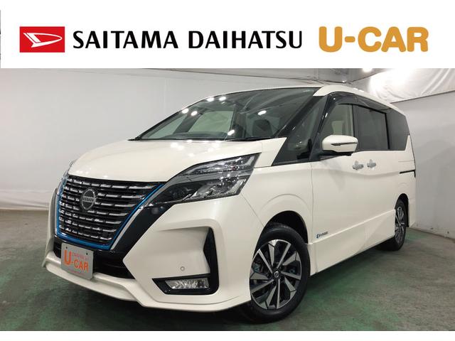 セレナｅ−パワー　ハイウェイスターＶ　走行２７４７７キロ／大型ナビ１年保証距離無制限　走行距離２７４７７キロ　純正フルセグナビ　アラウンドビューモニター　ブルートゥース　ドラレコ　後席モニター　純正マット　サイドエアバッグ　オートライト　両側電動スライドドア（埼玉県）の中古車