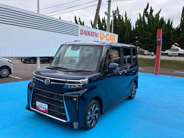 タントカスタムＸ２ＷＤ　ＣＶＴ　６６０ｃｃ　衝突被害軽減ブレーキ　横滑り防止装置　ＡＢＳ　アイドリングストップ　プッシュボタンスタート　両側電動スライドドア　オートエアコン　前席シートヒーター　ベンチシート（福島県）の中古車