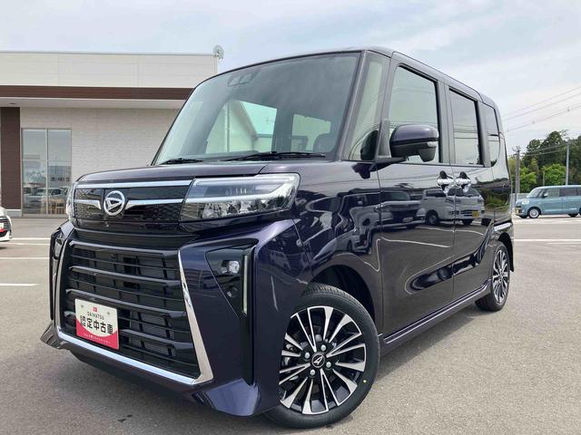 タントカスタムＲＳ２ＷＤ　ＣＶＴ　６６０ｃｃ　ターボ　衝突被害軽減ブレーキ　横滑り防止装置　ＡＢＳ　アイドリングストップ　プッシュボタンスタート　両側電動スライドドア　前席シートヒーター　パノラマモニター対応カメラ（福島県）の中古車