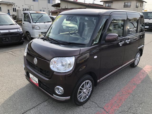 ムーヴキャンバスＧメイクアップ　ＳＡIII　走行８２０００ｋｍ・車検整備付き４ＷＤ　スマートアシスト　オートエアコン　プッシュボタンスタート　ＬＥＤフォグランプ　キーフリーシステム　ステアリングスイッチ（山形県）の中古車