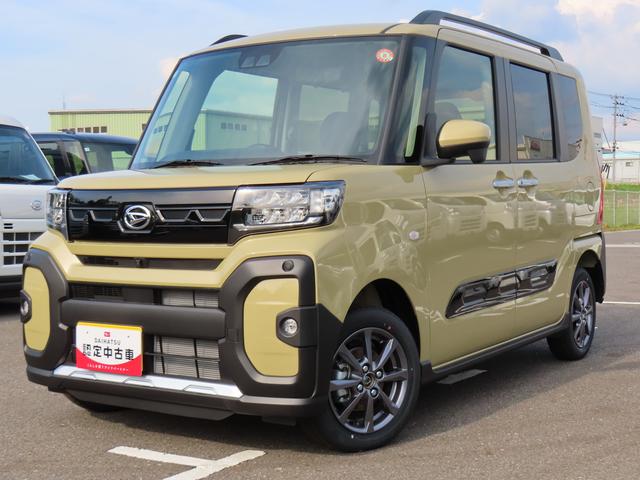 タントファンクロス４ＷＤ　ＣＶＴ　６６０ｃｃ　両側電動スライドドア　衝突被害軽減ブレーキ　横滑り防止装置　ＡＢＳ　アイドリングストップ　プッシュボタンスタート　オートエアコン　前席シートヒーター　届出済未使用車（福島県）の中古車