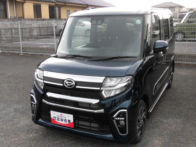 タントカスタムＸセレクション４ＷＤ　ワンオーナー　ナビゲーション　ドライブレコーダー　ＥＴＣ　両側パワースライドドア　クリアランスソナー　禁煙車　記録簿　認定中古車　レーンアシスト　衝突回避支援システム搭載車（島根県）の中古車