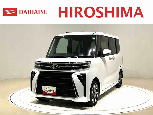 タントカスタムＸ　２ＷＤ　ＣＶＴ車　バックカメラＬＥＤヘッドランプ＆フォグランプ　両側電動スライドドア　運転席・助手席シートヒーター　キーフリーシステム　オート電動格納ドアミラー　ミラクルオープンドア　ＳＲＳサイドエアバッグ（広島県）の中古車