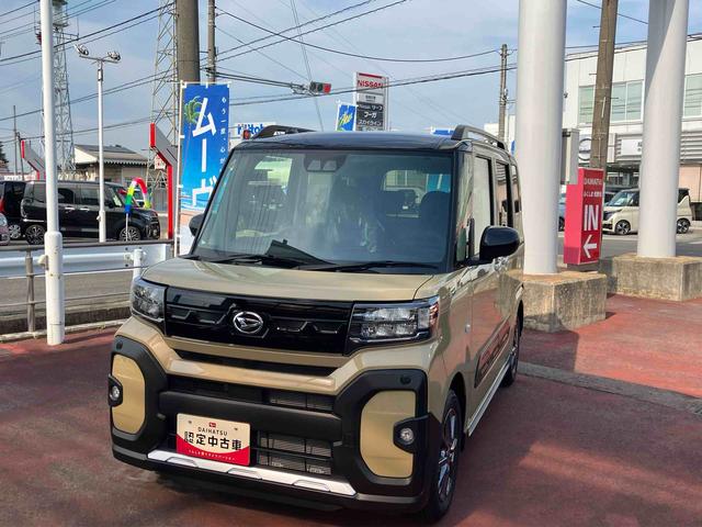 タントファンクロス2WD CVT 660cc 衝突被害軽減ブレーキ 横滑り防止装置 ABS サイドエアバッグ 両側電動スライドドア アイドリングストップ プッシュボタンスタート オートエアコン 前席シートヒーター(福島県)の中古車