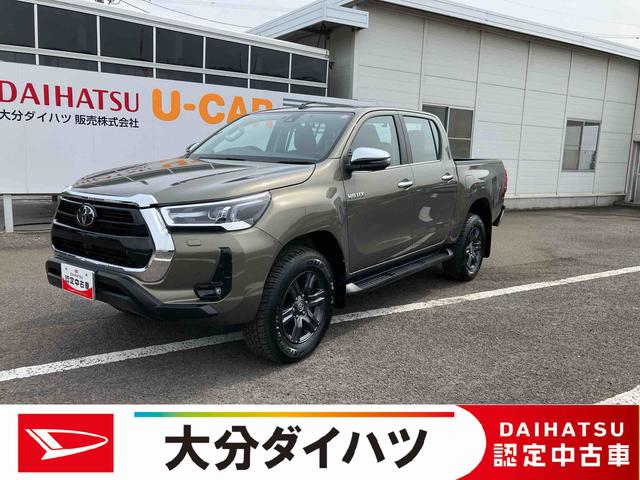 ハイラックスＺ走行距離無制限１２ヶ月保証付き　リヤカメラ　ＵＳＢ接続　切替４ＷＤ　定期点検記録簿　ミュージックプレイヤー接続可　ＢＴ接続　イモビライザー　アルミ　ＥＴＣ搭載　メモリーナビ　ＤＶＤ再生　ターボ車　禁煙（大分県）の中古車