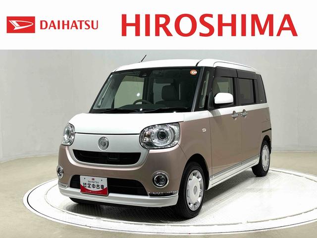ムーヴキャンバスＧメイクアップ　ＳＡII　２ＷＤ　ＣＶＴ車　バックカメラ両側電動スライドドア　運転席シートヒーター　ＬＥＤヘッドランプ＆フォグランプ　カーナビゲーション＆連動タイプドライブレコーダー　ＳＲＳサイドエアバッグ　キーフリーシステム　オート電動格納ドアミラー（広島県）の中古車