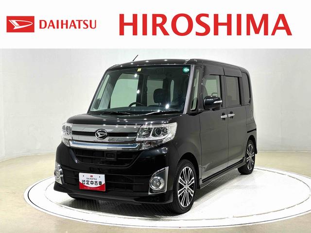 タントカスタムＲＳ　ＳＡナビ　ＥＴＣ　ＬＥＤオートライト　ＬＥＤフォグランプ　両側パワースライドドア　オート電動格納式ドアミラー　　アルミホイール　キーフリーシステム（広島県）の中古車