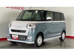 ムーヴキャンバスストライプスＧ両側パワースライドドア　スマートキー　アイドリングストップ　オートエアコン　シートヒーター　スマートキー　ＬＥＤヘッドランプ　衝突被害軽減システム