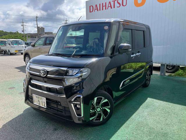 タントカスタムＸオートエアコン　９インチ純正ナビ　ドライブレコーダー　パノラマモニター　衝突回避支援システム　コーナーセンサー　ＬＥＤヘッドランプ＆フォグランプ　両側パワースライドドア　キーフリーシステム（沖縄県）の中古車