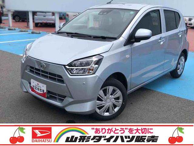 ミライースＸ　ＳＡIII　４ＷＤ　走行距離２０００ｋｍ４ＷＤ　スマートアシスト　マニュアルエアコン　１４インチフルホイールキャップ　キーレスエントリー　コーナーセンサー　純正ナビ装着用アップグレードパック（山形県）の中古車