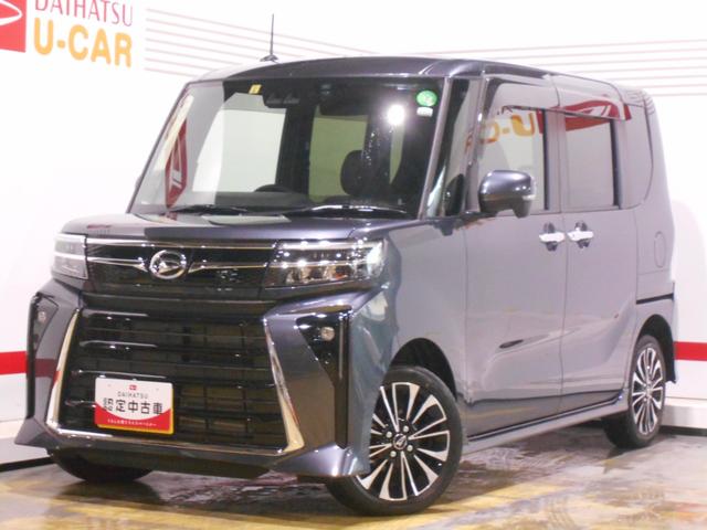 タントカスタムＲＳ　４ＷＤ　純正ナビ　ドラレコ　バックモニター装着２０２３年モデル　ダイハツ純正ワイドエントリーメモリーナビ　バックモニター　ドライブレコーダー　装着（福井県）の中古車