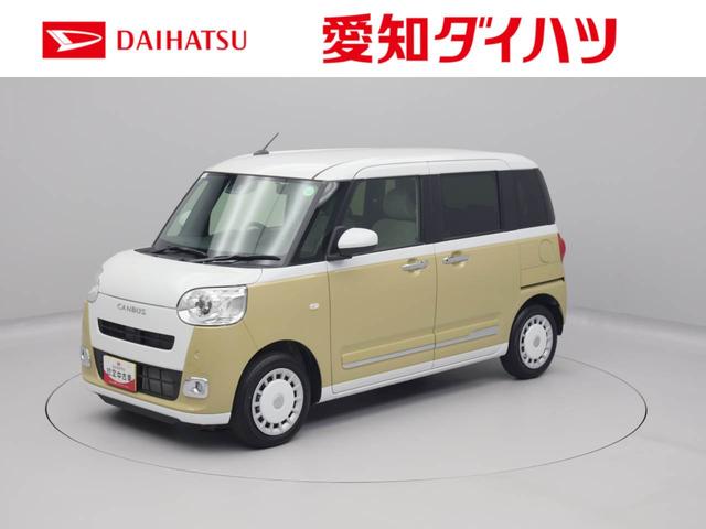 ムーヴキャンバスストライプスＧ　両側電動スライドドアオーディオレス　バックカメラ　アイドリングストップ　プッシュスタート　エアバック　ＡＢＳ　ＣＶＴ　キーフリー（愛知県）の中古車