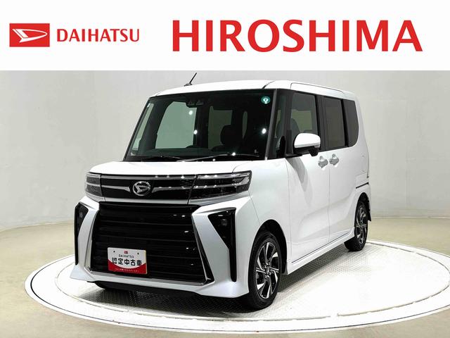 タントカスタムＸ　両側電動スライドドア　オートライト　キーフリーパノラマモニター対応純正ナビ装着用アップグレードパック　運転席・助手席シートヒーター　運転席シートリフター　チルトステアリング　電動パーキングブレーキブレーキ　オートブレーキホールド機能（広島県）の中古車