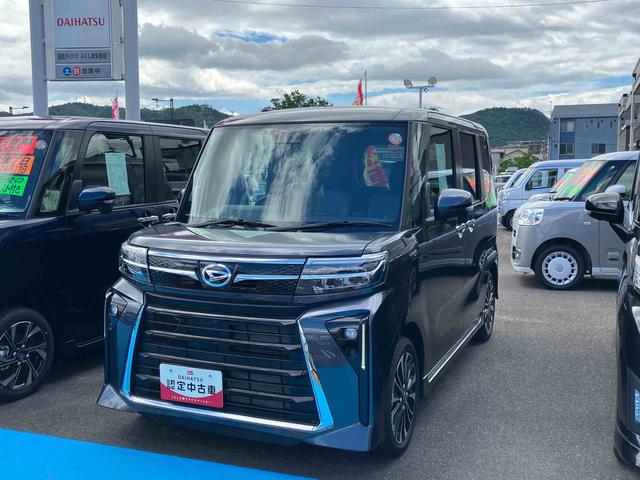 タントカスタムＲＳ２ＷＤ　ＣＶＴ　ターボ　６６０ｃｃ　ナビ　ドライブレコーダー　全方位モニター　衝突被害軽減ブレーキ　横滑り防止装置　ＡＢＳ　アイドリングストップ　プッシュボタンスタート　両側電動スライドドア（福島県）の中古車