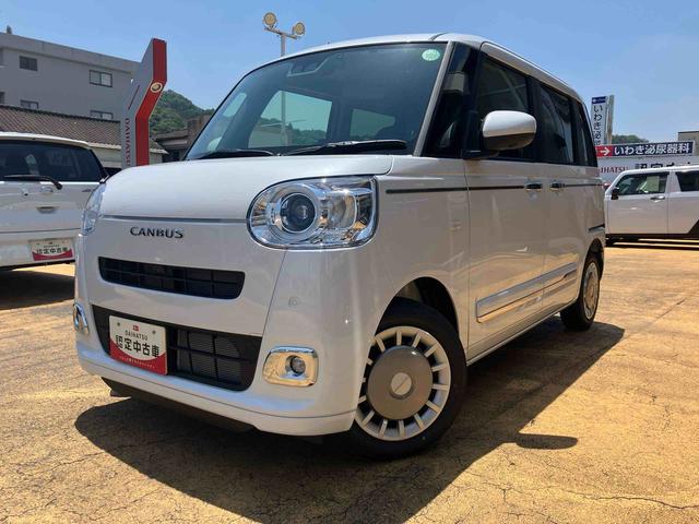 ムーヴキャンバスセオリーＧ２ＷＤ　ＣＶＴ　スマートアシスト　パノラマモニター　ＬＥＤヘッドランプ　シートヒーター　オートホールド機能　電動パーキングブレーキ　衝突警報機能　置き楽ＢＯＸ　プッシュボタンスタート　ベンチシート（福島県）の中古車