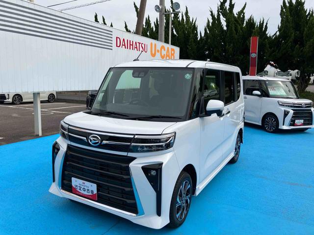 タントカスタムＸ４ＷＤ　ＣＶＴ　６６０ｃｃ　カーナビ　ドライバー　サイドエアバッグ　衝突被害軽減ブレーキ　横滑り防止装置　ＡＢＳ　アイドリングストップ　プッシュボタンスタート　両側電動スライドドア　ベンチシート（福島県）の中古車