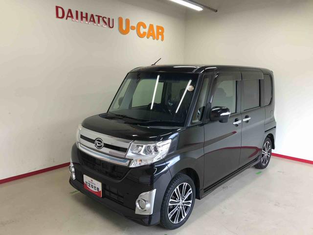 タントカスタムＲＳ　トップエディションＳＡ４ＷＤ　純正ナビ　オートエアコン／ライト　ＬＥＤヘッドライト／フォグランプ　両側電動スライドドア　リモコンエンジンスターター　チルトステアリング　運転席シートリフター　電動格納ドアミラー（秋田県）の中古車