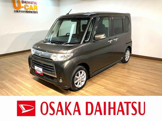 タントカスタムＸ　純正ワンセグナビ・バックカメラ・ＥＴＣ純正ワンセグナビ・バックカメラ・ＥＴＣ車載器・左電動スライドドア・ディスチャ−ジヘッドライト・電動格納ドアミラー・アルミホイール装備（大阪府）の中古車