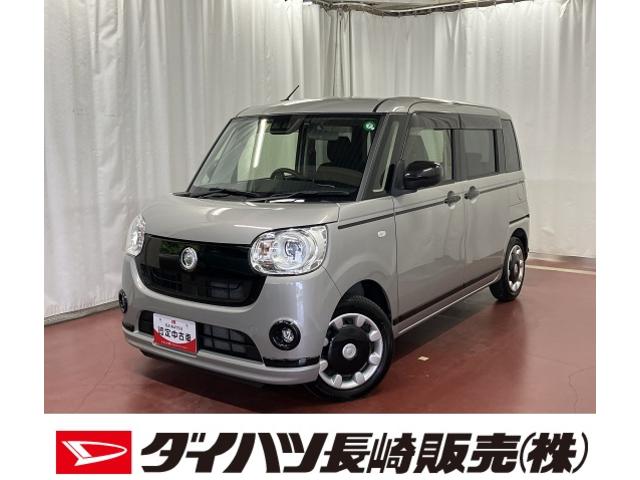 ムーヴキャンバスＧブラックアクセントＶＳ　ＳＡIII下取車　ナビ　ＴＶ　スマートキー　プッシュスタート　衝突被害軽減システム　ブルートゥース　両側電動スライドドア　シートヒーター　ＬＥＤヘッドランプ　レーンキープ　オートマチックハイビーム　オートライト（長崎県）の中古車