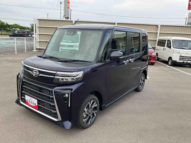 タントカスタムＸ２ＷＤ　ＣＶＴ　６６０ｃｃ　両側電動スライドドア　衝突被害軽減ブレーキ　横滑り防止装置　ＡＢＳ　サイドエアバッグ　前席シートヒーター　アイドリングストップ　プッシュボタンスタート　スマートキー（福島県）の中古車