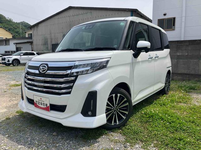 トールカスタムＧ　ターボターボ　２ＷＤ　ＣＶＴ　スマートアシスト　クルーズコントロール　オートホールド機能　電動パーキングブレーキ　運転席・助手席ＳＲＳエアバッグ　電動ドアミラー　プッシュボタンスタート　衝突警報機能（福島県）の中古車