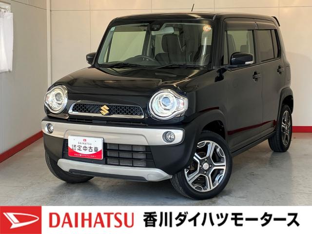 ハスラーＸ　スマートフォン連携ナビ装着車スマホ連携ナビ　バックモニター　運転席シートヒーター　ベンチシート　ＨＩＤ　オートライト　電動格納ミラー　純正１４インチアルミホイール　スマートキー　取扱説明書　メンテナンスノート（香川県）の中古車