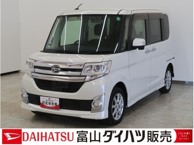 タントカスタムＸ　ＳＡブルートゥース　衝突被害軽減装置　スマートキー＆プッシュスタート　地デジ　１オーナー　Ａストップ　キーレスエントリー　横滑り防止　ＬＥＤライト　オートライト　電動格納ミラー　４ＷＤ　アルミホイール（富山県）の中古車
