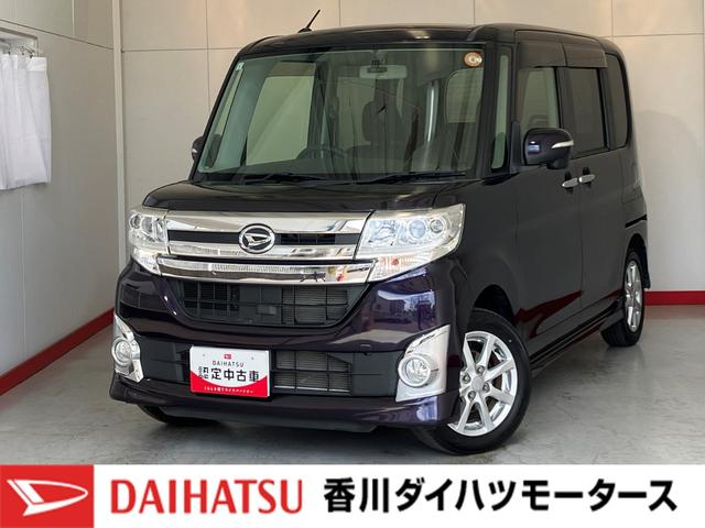 タントカスタムＸワンオーナー　純正ＥＴＣ　純正ドライブレコーダー　純正ＣＤレシーバー　左側パワースライドドア　ベンチシート　ＬＥＤヘッドランプ　純正１４インチアルミホイール　取扱説明書　メンテナンスノート（香川県）の中古車