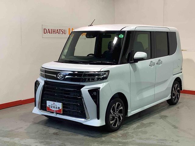 タントカスタムＸダイハツ認定中古車・まごころ保証１年走行距離無制限保証付　ＬＥＤヘッドライト　両側電動スライドドア　スマートアシスト（栃木県）の中古車