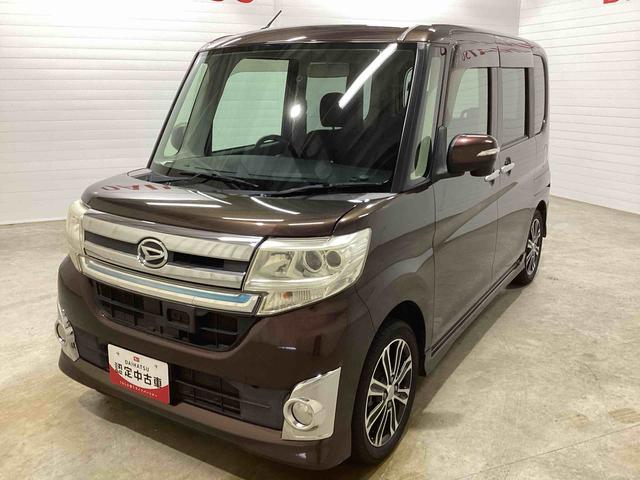 タントカスタムＲＳ　ＳＡターボ車　インパネシフト　プッシュスタートスイッチ　電子カードキー　カーナビ　ブレーキサポート　両側スライドドア　ＡＢＳ（鹿児島県）の中古車