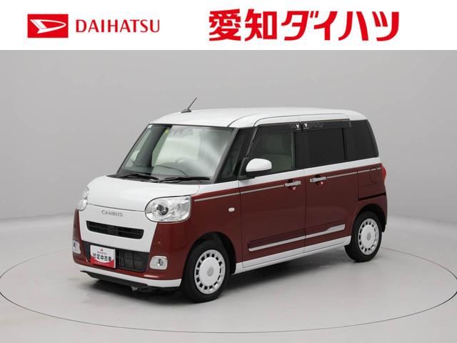 ムーヴキャンバスストライプスＧターボ　ドラレコ　ナビ　両側電動スライドドアドラレコ　ナビ　テレビチューナー　バックカメラ　両側電動スライドドア　キーフリー　イモビライザー　アイドリングストップ　ターボ車　ＬＥＤヘッドライト　ワンオーナー　禁煙車（愛知県）の中古車